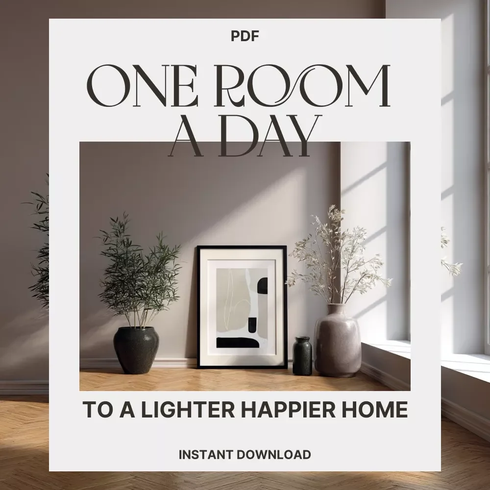 One Room a Day to a Lighter Happier Home | Declutter Guide | Printable eBook | How to Declutter One Room at a Time | Minimalist Living PDF | Digital Download