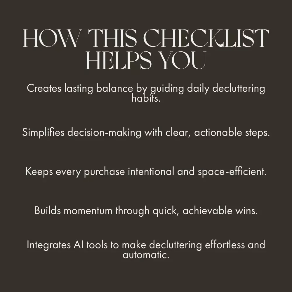 In & Out Clutter Control Checklist | Digital Download | Best Way to Reduce Clutter with One In One Out | Minimalist Home Organization Printable