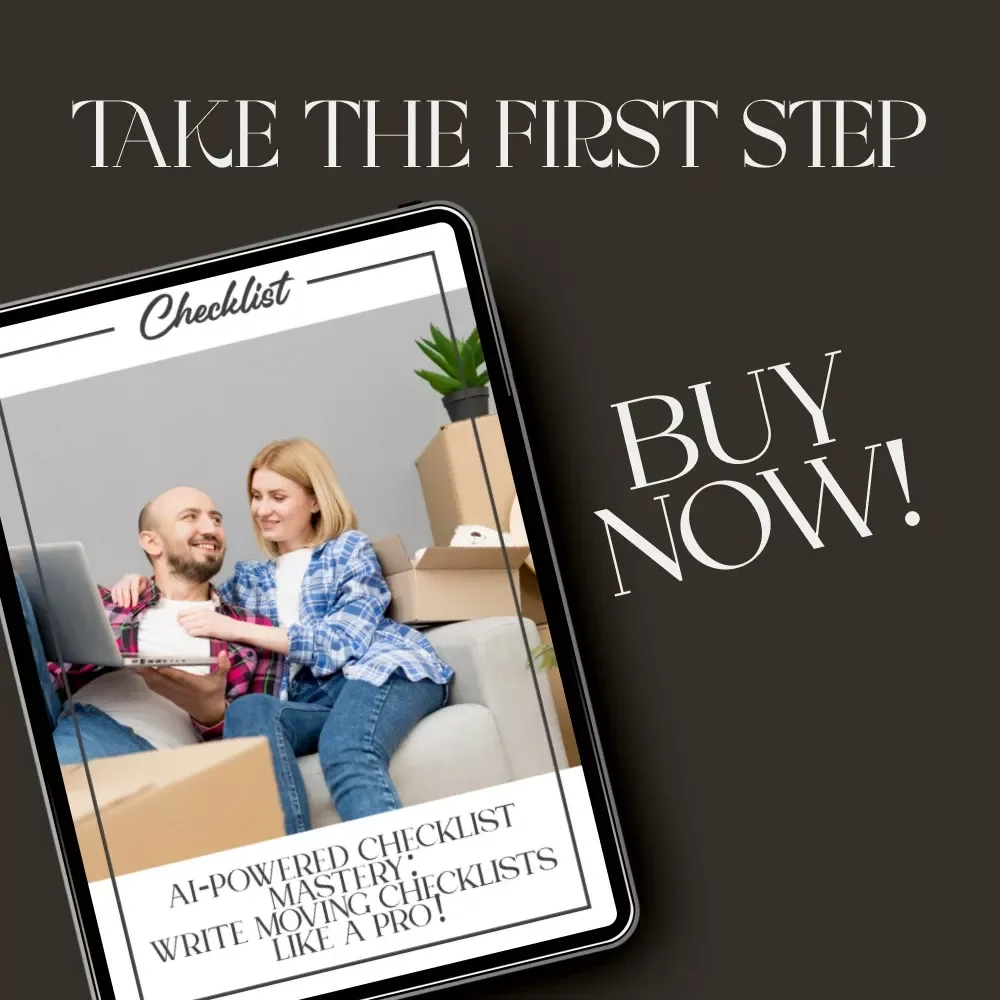 AI-Powered Checklist Mastery: Write Moving Checklists Like a Pro | How to Use AI to Write a Moving Checklist | Digital Download Guide for Smart Movers