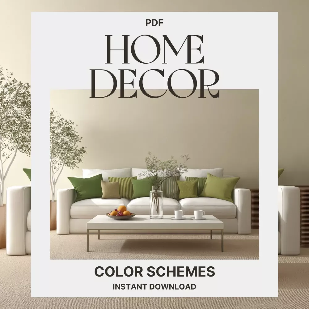 Home Decor Color Schemes: Your Easy Checklist | Printable Interior Design Guide for Choosing Wall & Accent Colors | Digital Download for Beginners & DIY Decor Lovers