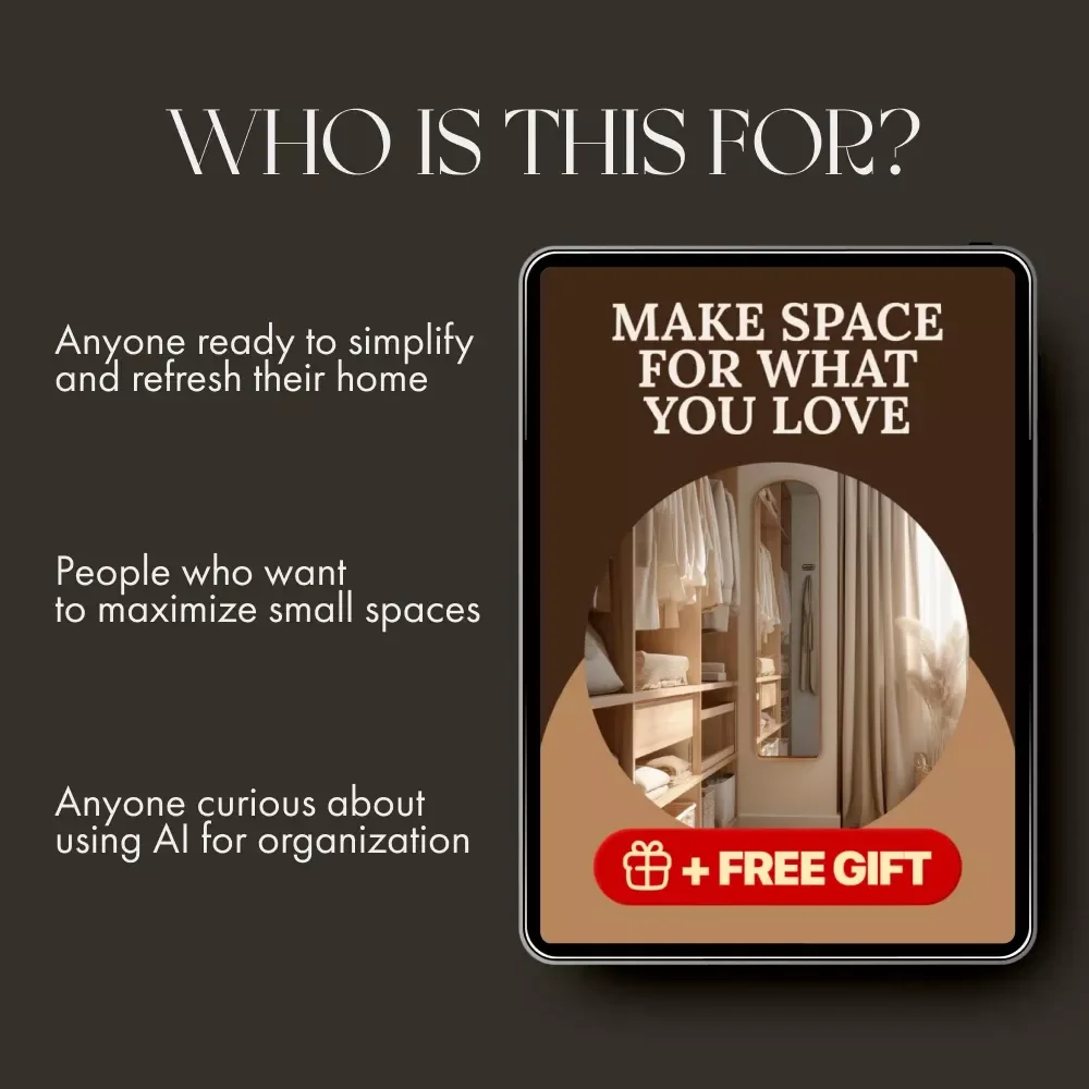 Make Space for What You Love | Closet Organization Guide | Digital Download | How to Optimize Closet Space | Minimalist Decluttering eBook