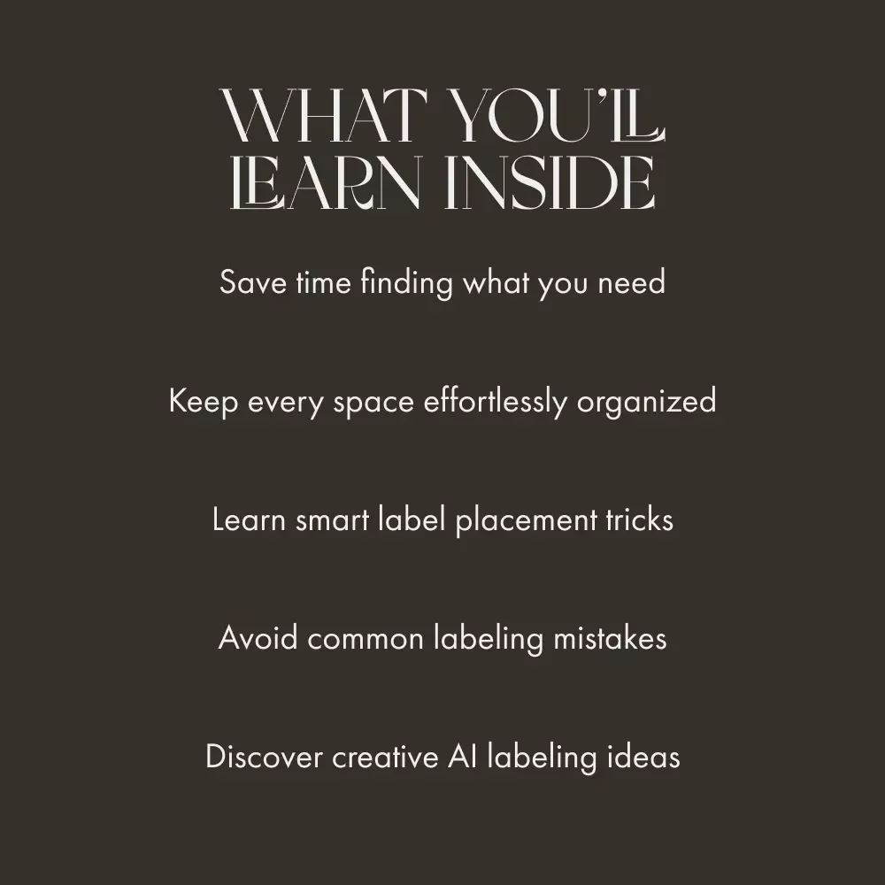 Label It, Love It: Mastering Easy Storage with Smart Labels | Digital Guide for Home Organization, Decluttering, and Label Systems | Learn how to use labels for easy storage and transform your space effortlessly
