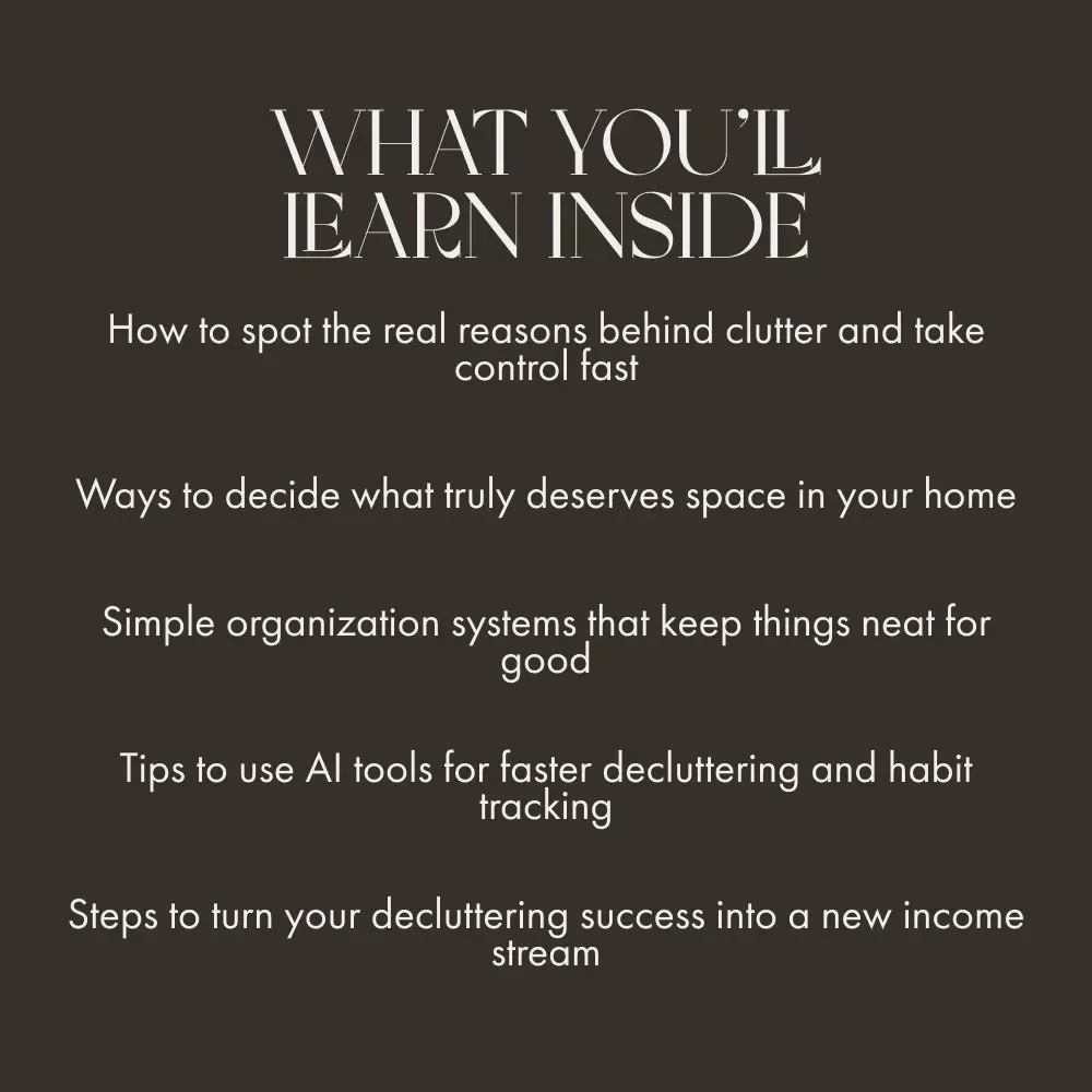 When Stuff Takes Over Your Space | Decluttering Guide for Overwhelmed Homes | Digital Download on What to Do When You Have Too Much Stuff | Mindset, Organization & Minimalist Living eBook