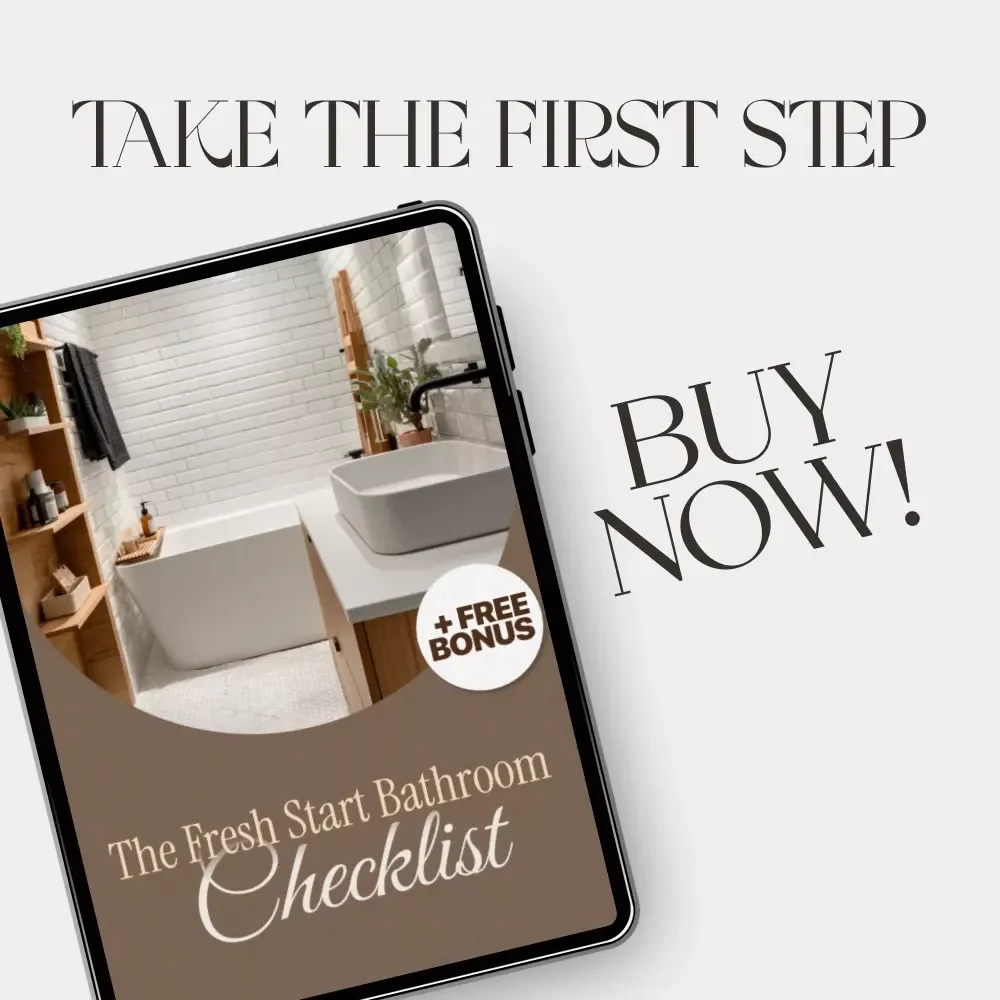 The Fresh Start Bathroom Checklist | Printable Decluttering Guide | How to Declutter Your Bathroom Products | Minimalist Bathroom Organization PDF Download
