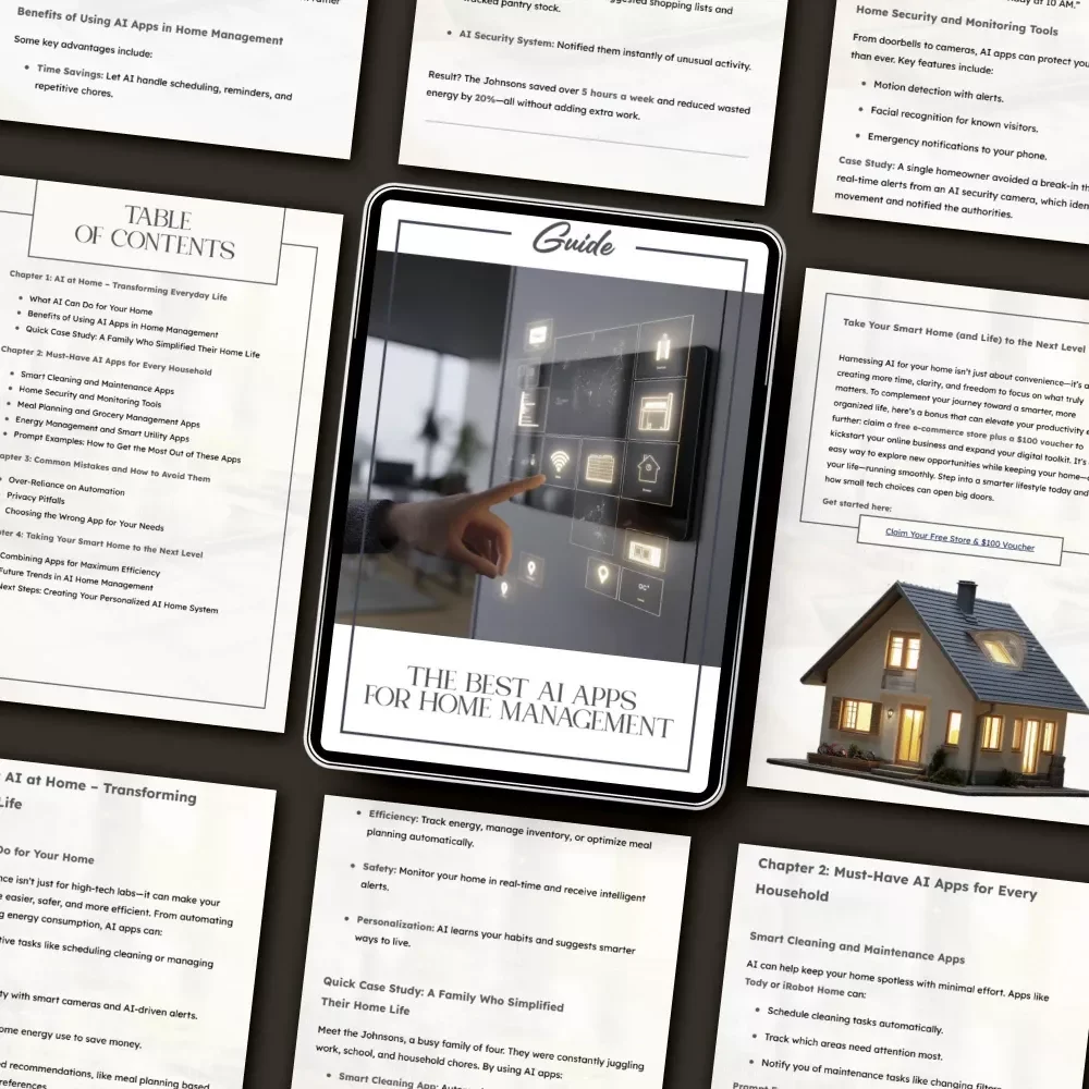 The Best AI Apps for Home Management – Smart Living Made Simple | Digital Guide for Modern Homes | Discover Top AI Tools for Cleaning, Security, Meal Planning & Energy Efficiency