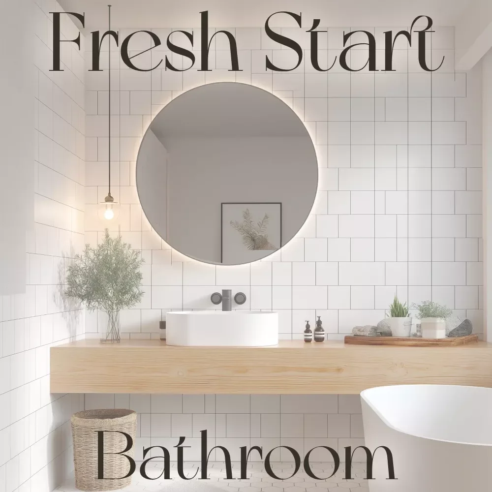 The Fresh Start Bathroom Checklist | Printable Decluttering Guide | How to Declutter Your Bathroom Products | Minimalist Bathroom Organization PDF Download
