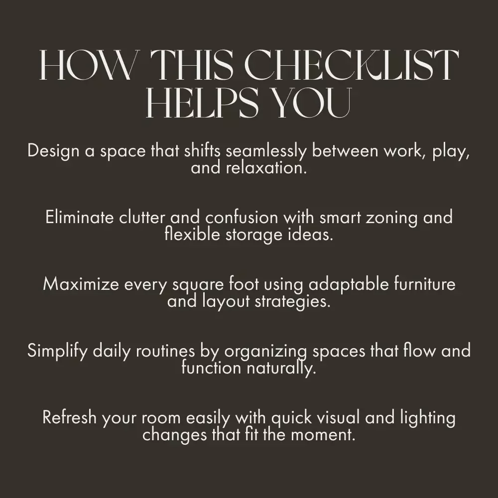 Mastering Multipurpose Room Layouts – Printable Checklist for How to Layout Multipurpose Rooms | Digital Download Guide for Flexible, Functional Spaces