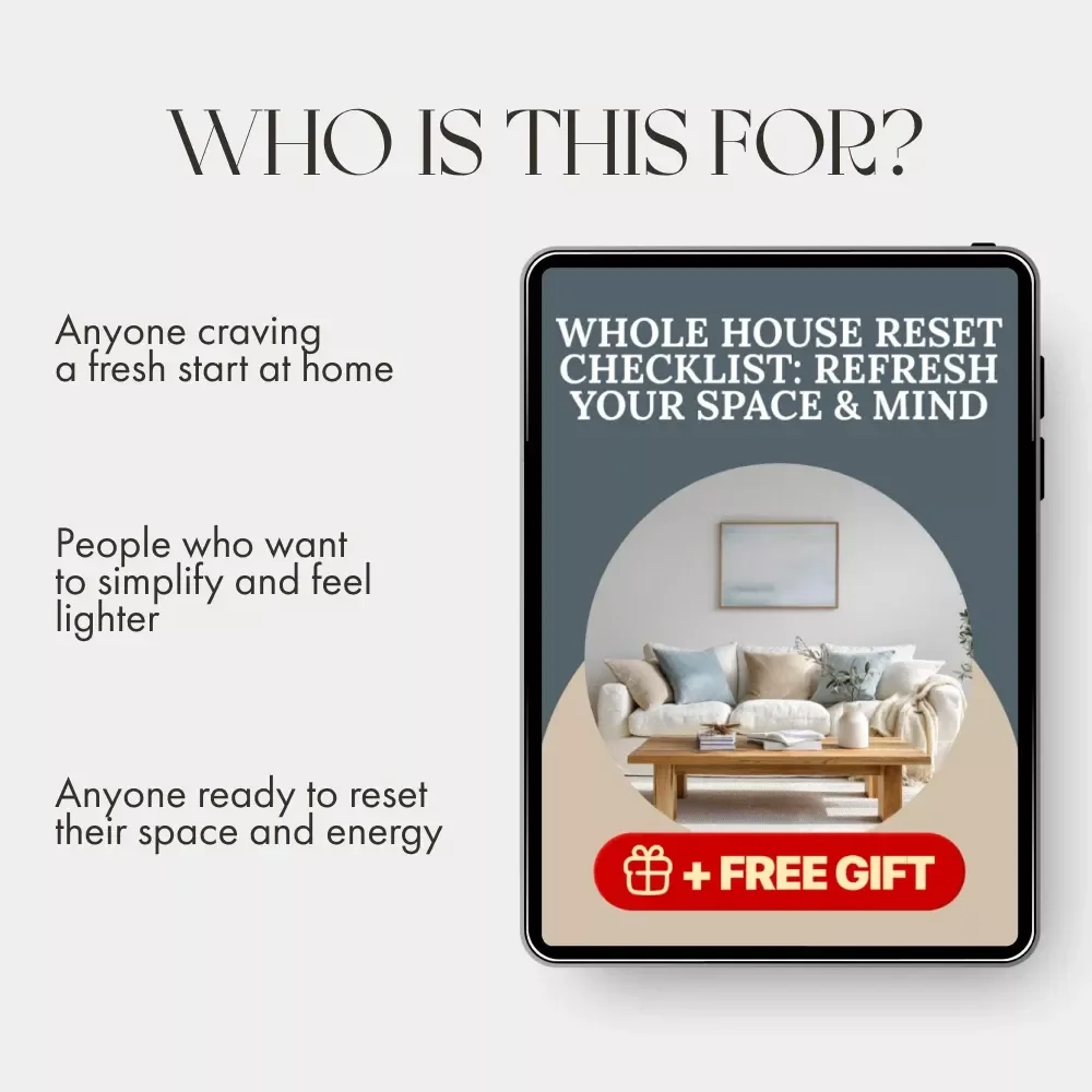 Whole House Reset Checklist: Refresh Your Space & Mind | Printable Home Organization Guide | Digital Download for Decluttering, Deep Cleaning & Mindful Living | how to do a whole house reset