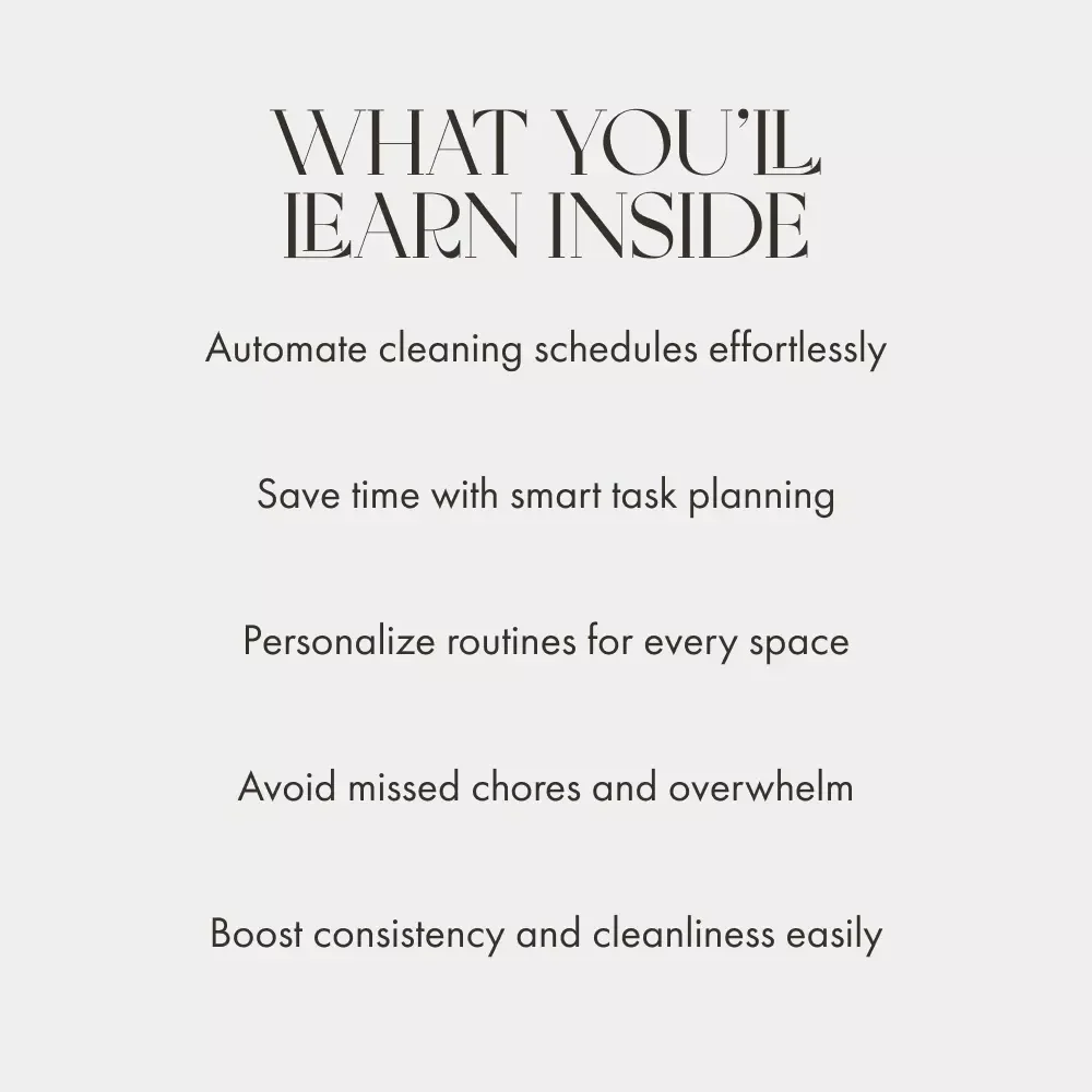 Using AI to Master Your Cleaning Schedule | The Best Way to Use AI for Cleaning Schedules | Digital Guide for Smarter, Stress-Free Cleaning