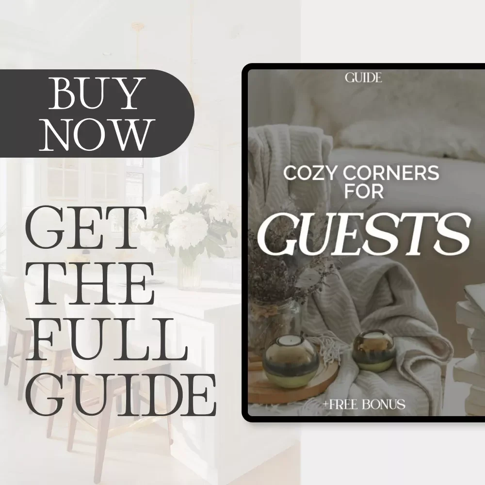 Cozy Corners for Guests | Guest Room Decor Guide | Digital Download for Airbnb Hosts, Home Stylists & Interior Enthusiasts | eBook on Comfort, Lighting, and Design with AI Prompts