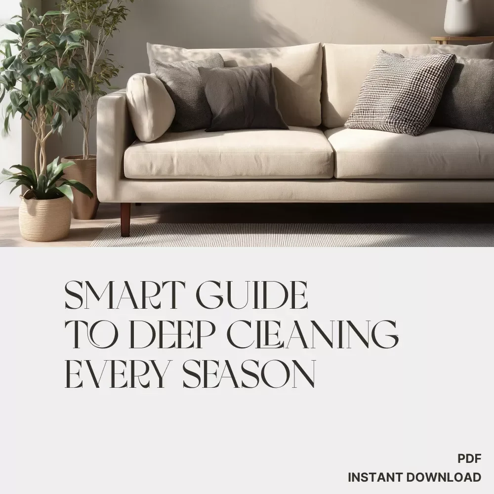 Seasons of Shine: Your Smart Guide to Deep Cleaning Every Season | Printable Home Cleaning Planner | Seasonal Deep Cleaning eBook | how to plan seasonal deep cleaning