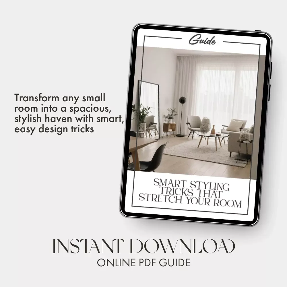 Smart Styling Tricks That Stretch Your Room | How to Style Rooms to Feel Larger on a Budget | Home Design Guide for Small Spaces, DIY Interior Styling eBook