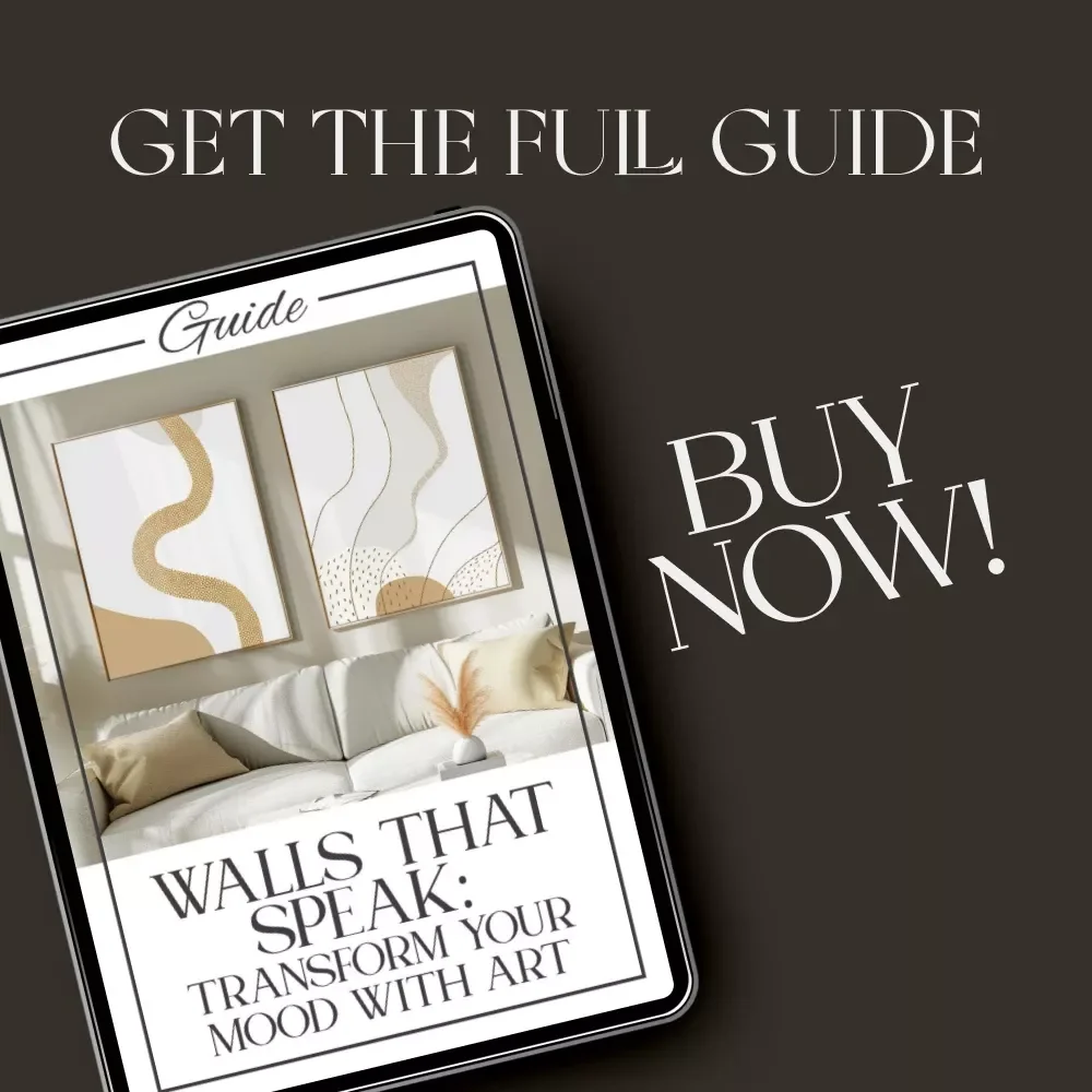 Walls That Speak: Transform Your Mood with Art | Digital Guide for Home Decor Lovers | Learn how to change mood with wall art, color psychology & emotional design inspiration