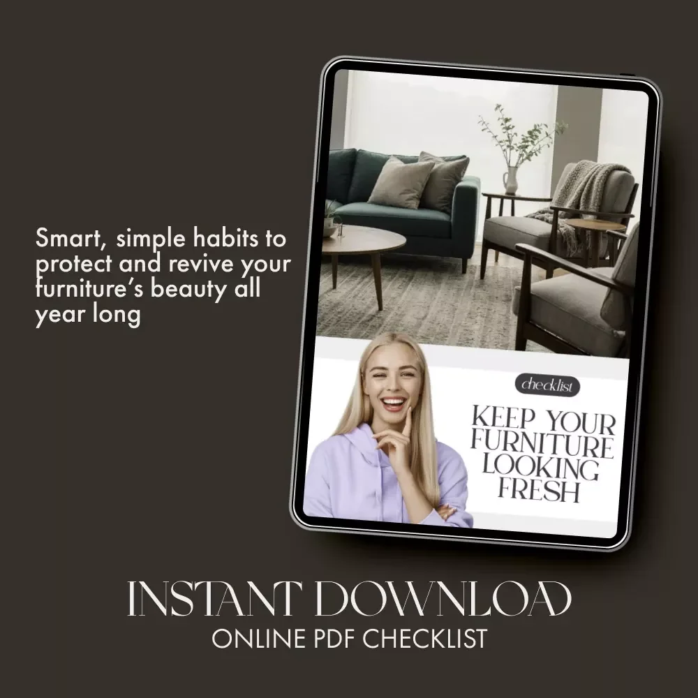 Keep Your Furniture Looking Fresh – Printable Home Care Checklist | Digital Download for How to Keep Furniture Looking New Longer | Easy Furniture Maintenance & Cleaning Guide