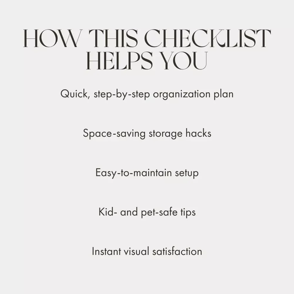 From Mess to Magic: Your Under-the-Sink Checklist | Printable Home Organization Guide | How to Organize Under the Sink | Digital Download