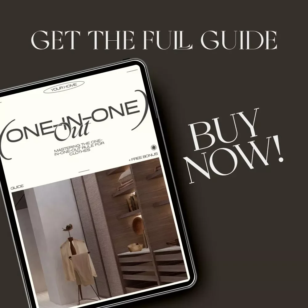 Wardrobe Zen: Mastering the One-In-One-Out Rule for Clothes | Minimalist Wardrobe Guide | Learn how one in one out works with clothes to create calm, order, and lasting style