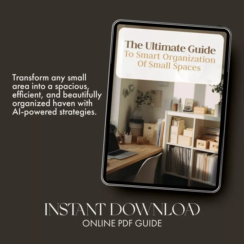 The Ultimate Guide to Smart Organization of Small Spaces | Digital Download for Home Organization, Decluttering, and Small Space Storage Solutions | Learn How to Organize Small Spaces Easily