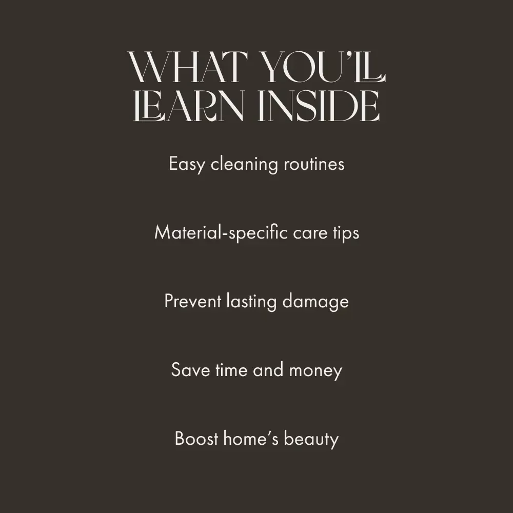 Furniture Care Secrets for Every Home – Ultimate Guide to How to Clean and Care for Furniture | Digital Download, Home Cleaning Tips, Long-Term Maintenance for Wood, Fabric, Leather & Metal