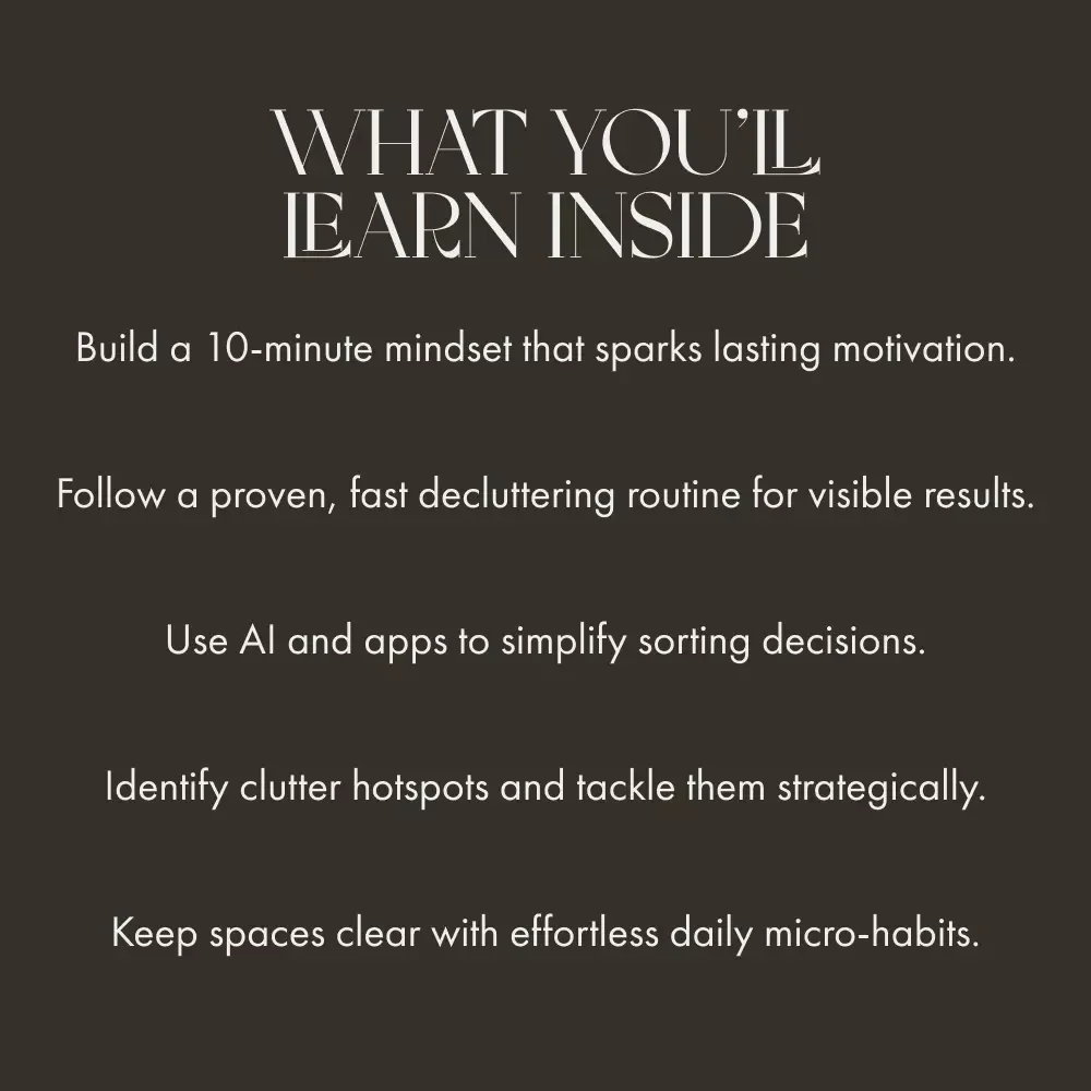 10-Minute Tidy: Declutter Fast Without the Stress | How to Declutter in 10 Minutes | Quick Decluttering Guide for Busy People