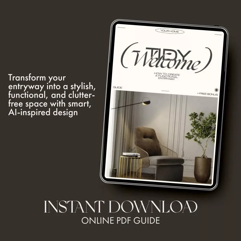 Tidy Welcome | Functional Entryway Guide, Home Organization eBook, Small Space Decor Tips, AI-Powered Interior Inspiration, Digital Download