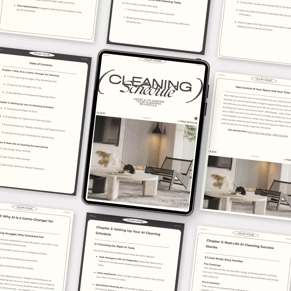 Using AI to Master Your Cleaning Schedule | The Best Way to Use AI for Cleaning Schedules | Digital Guide for Smarter, Stress-Free Cleaning