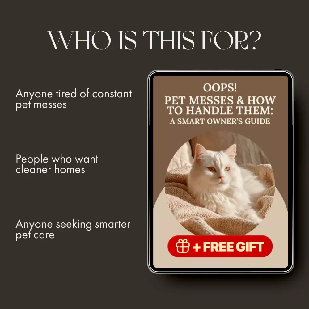 Oops! Pet Messes & How to Handle Them: A Smart Owner’s Guide | Pet Accident Cleanup eBook | Digital Download for Pet Owners | What to Do When Pets Make Mess in the House | Training, Cleaning & Prevention Tips