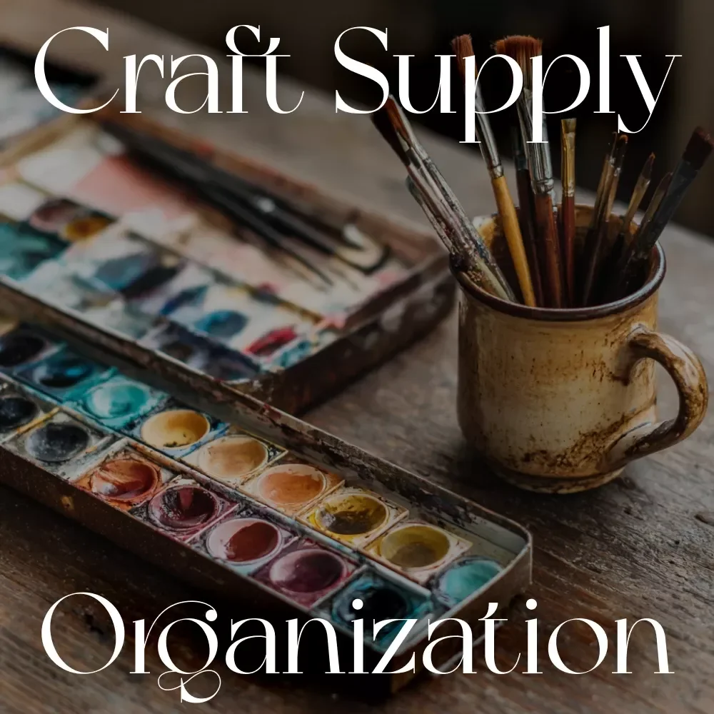 The Craft Supply Organization Checklist | Digital Download | Best Way to Organize Craft Supplies | Printable Craft Room Organizer & Decluttering Guide
