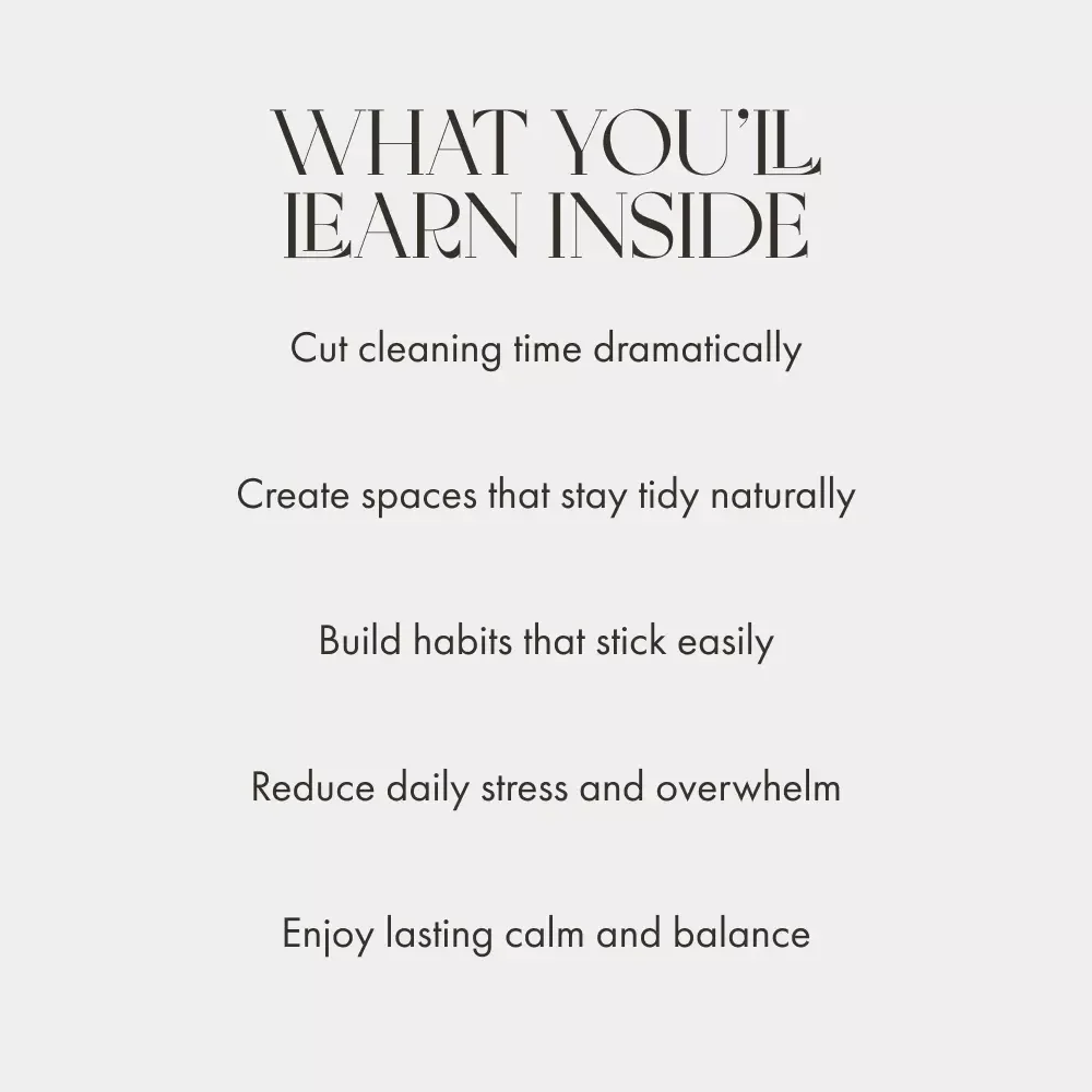 Effortless Order Every Day | Home Organization Guide | How to Keep Your Home Tidy with Minimal Effort | Digital Download