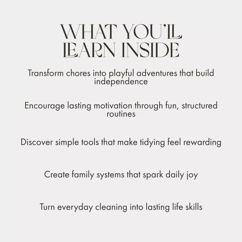 Spark Joy: Making Cleaning Fun for Kids | Digital Guide for Parents with Tips for Making Cleaning Fun for Kids