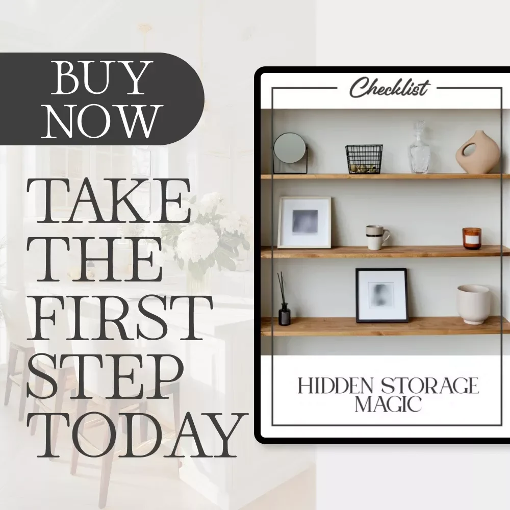 Hidden Storage Magic | Printable Home Organization Guide | Door Storage Ideas | Small Space Organizer | Minimalist Decluttering eBook