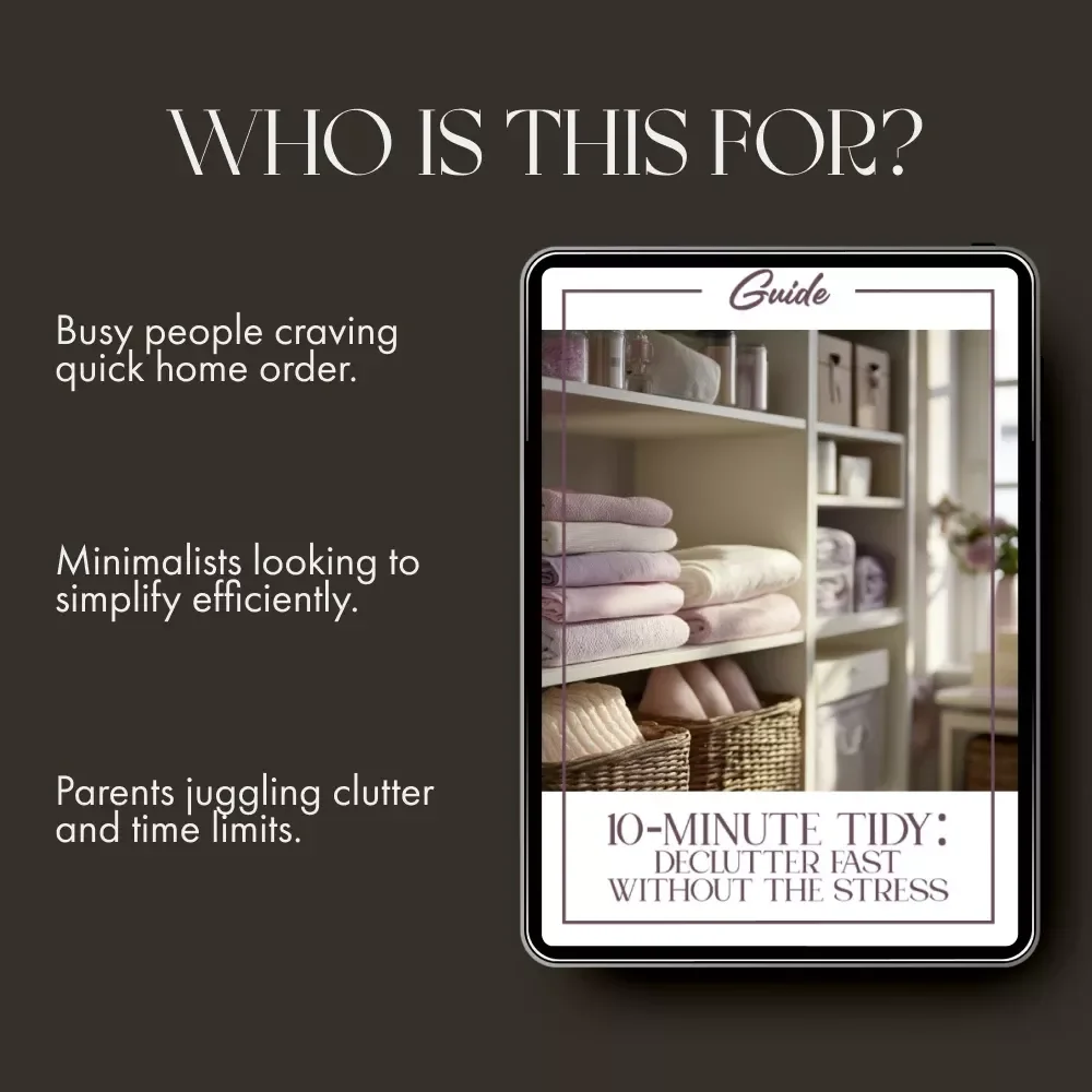 10-Minute Tidy: Declutter Fast Without the Stress | How to Declutter in 10 Minutes | Quick Decluttering Guide for Busy People