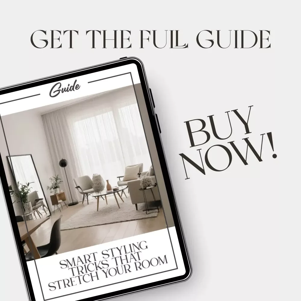 Smart Styling Tricks That Stretch Your Room | How to Style Rooms to Feel Larger on a Budget | Home Design Guide for Small Spaces, DIY Interior Styling eBook