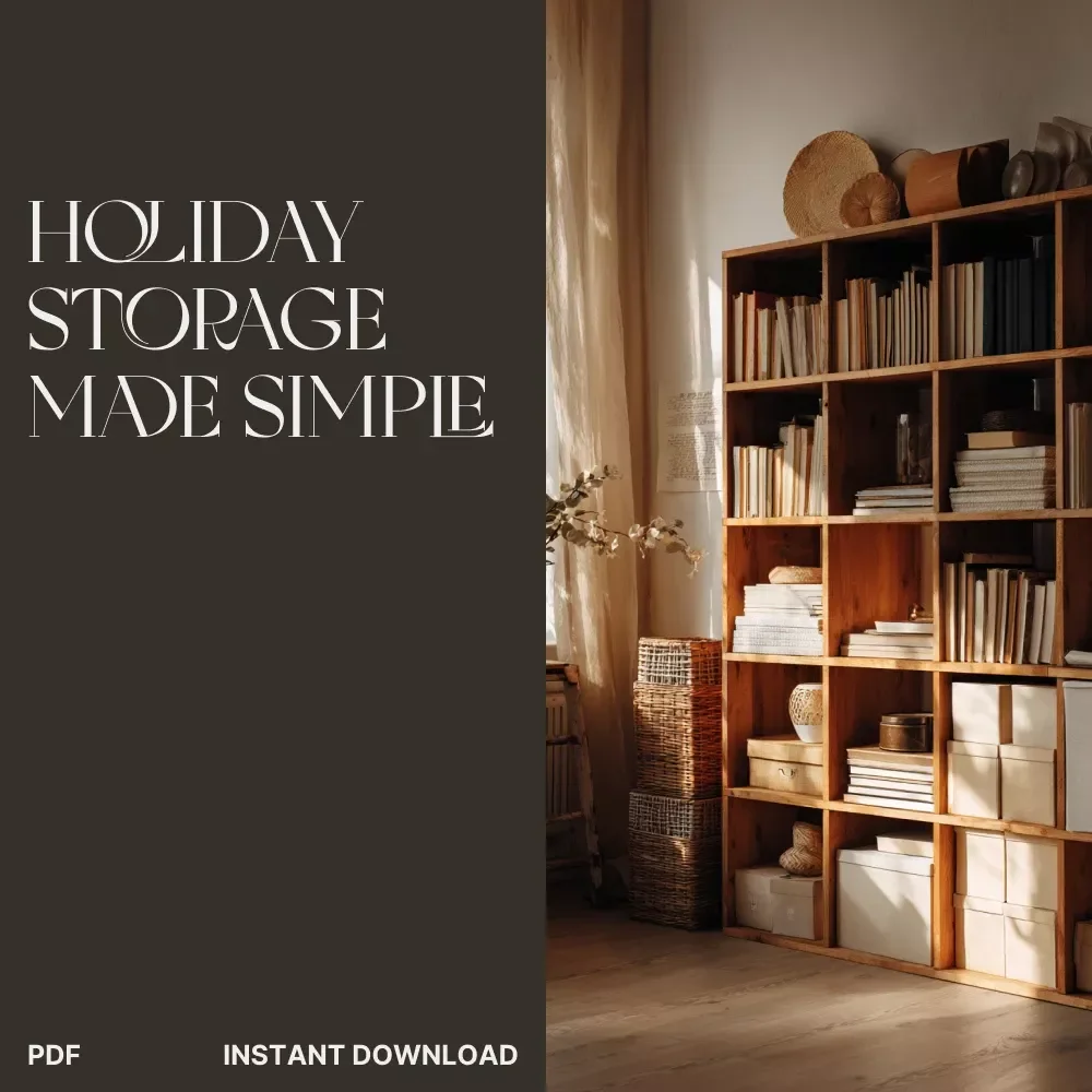 Holiday Storage Made Simple: Smart Tips | Ultimate Digital Guide on How to Store Holiday Decorations Efficiently | Declutter, Organize & Protect Your Festive Decor Like a Pro