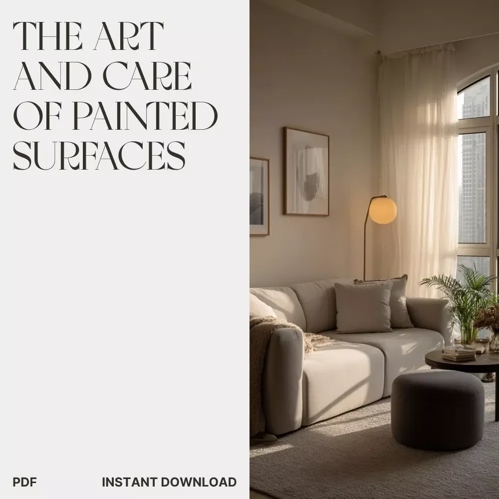 The Art and Care of Painted Surfaces | How to Maintain Painted Walls | Digital Ebook Guide for Wall Care & Maintenance