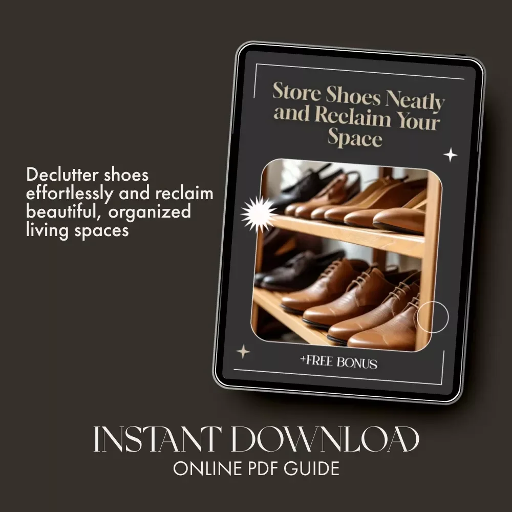 Store Shoes Neatly and Reclaim Your Space | Best Way to Store Shoes Neatly | Shoe Storage eBook for Home Organization Enthusiasts
