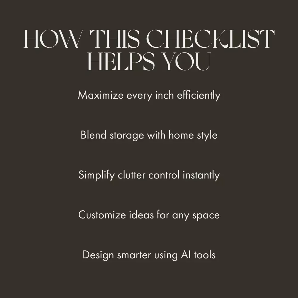 The Hidden Storage Checklist for Clever Living Areas | Digital Home Organization Guide | How to Create Hidden Storage in Living Areas