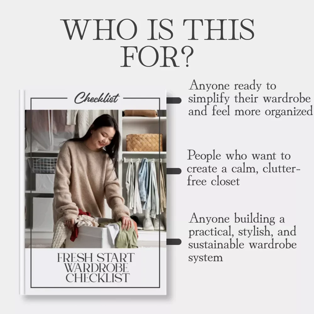 Fresh Start Wardrobe Checklist | Printable Closet Organization Guide | Seasonal Clothing Storage Planner | Digital Download for Decluttering & Capsule Wardrobe Lovers