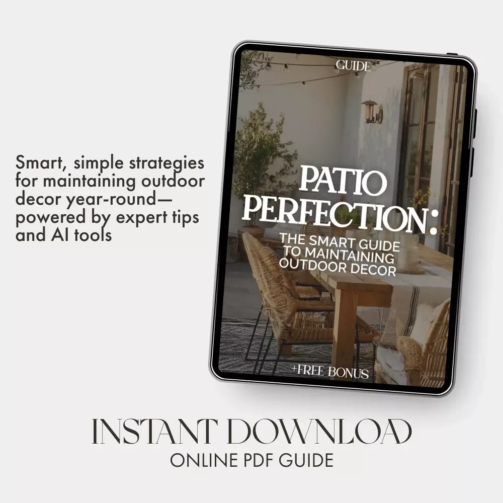 Patio Perfection: The Smart Guide to Maintaining Outdoor Decor | Digital Guide for How to Maintain Outdoor Decor and Patio Areas | Easy Patio Care & Seasonal Maintenance eBook