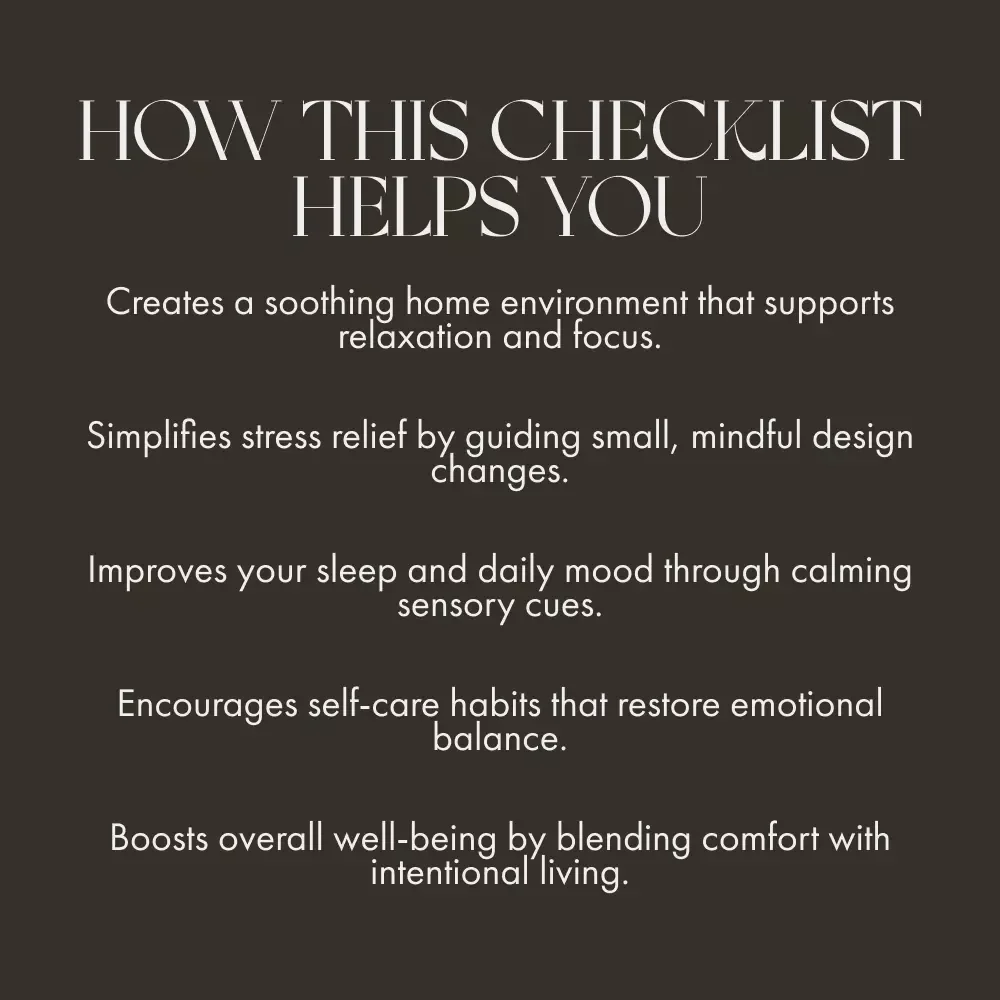Best Ways to Create a Relaxing Atmosphere Checklist | Printable Home Serenity Guide | Digital Download for Calm & Peaceful Spaces