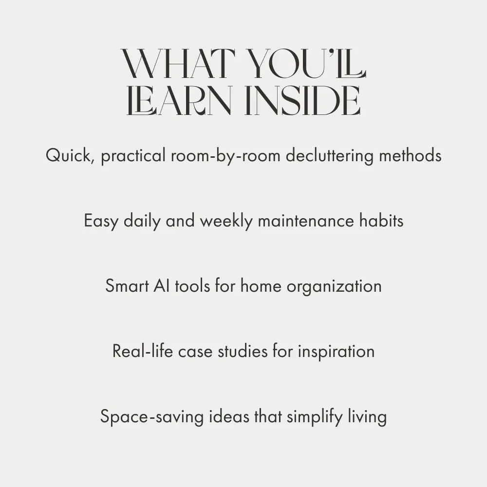 The Room-by-Room Decluttering Guide | How to Declutter Your Home Room by Room | Digital eBook for Home Organization & Simplifying Spaces