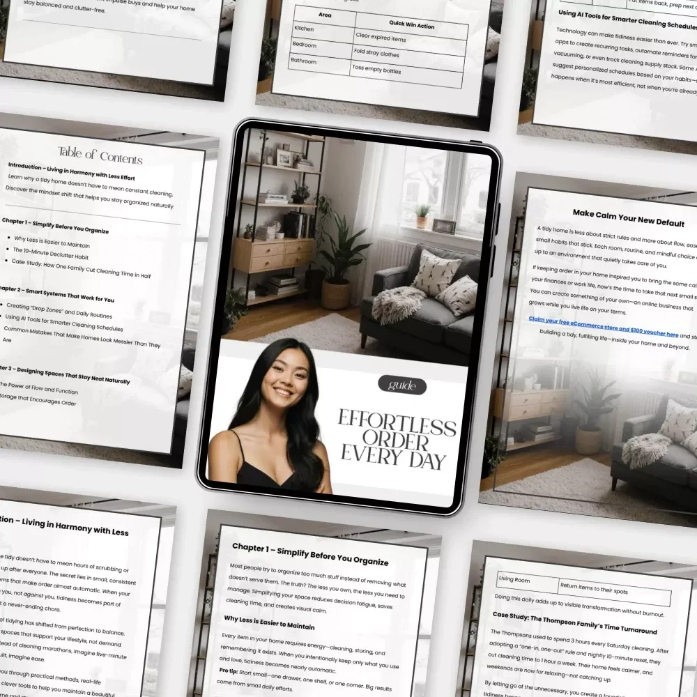 Effortless Order Every Day | Home Organization Guide | How to Keep Your Home Tidy with Minimal Effort | Digital Download