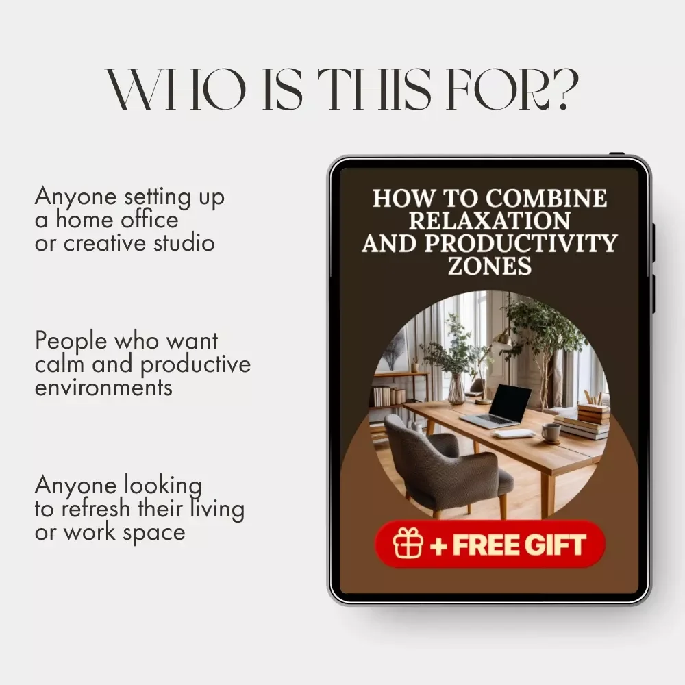 How to Combine Relaxation and Productivity Zones Checklist | Home Office Balance Guide | Digital Download for Mindful Living