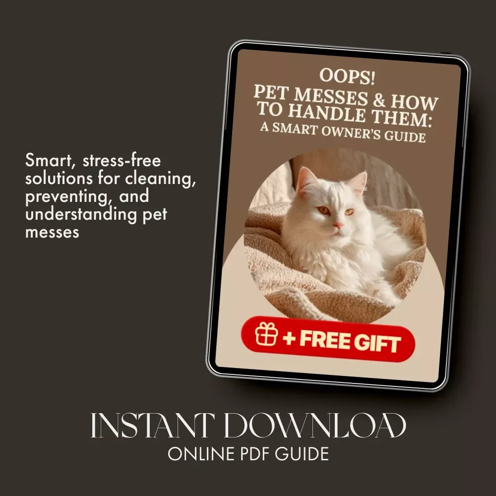 Oops! Pet Messes & How to Handle Them: A Smart Owner’s Guide | Pet Accident Cleanup eBook | Digital Download for Pet Owners | What to Do When Pets Make Mess in the House | Training, Cleaning & Prevention Tips