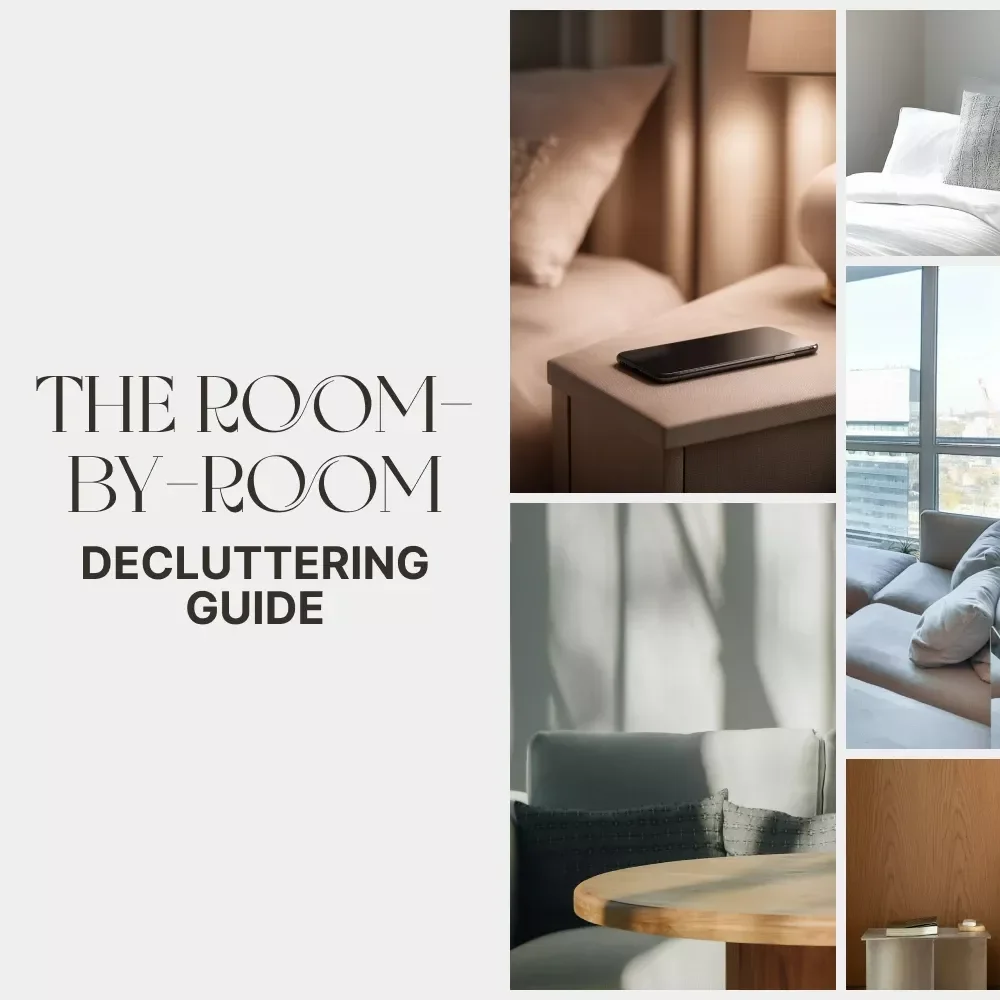 The Room-by-Room Decluttering Guide | How to Declutter Your Home Room by Room | Digital eBook for Home Organization & Simplifying Spaces