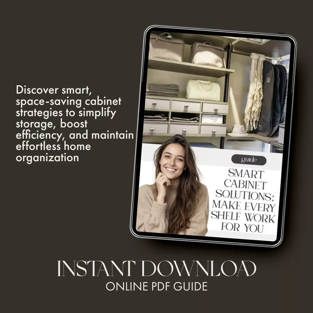 Smart Cabinet Solutions: Make Every Shelf Work for You | Digital Guide for How to Maintain Organized Cabinets, Home Decluttering, and Space Optimization