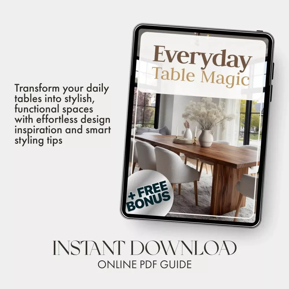 Everyday Table Magic | How to Style Tables for Everyday | Digital Styling Guide for Effortless, Beautiful Table Settings