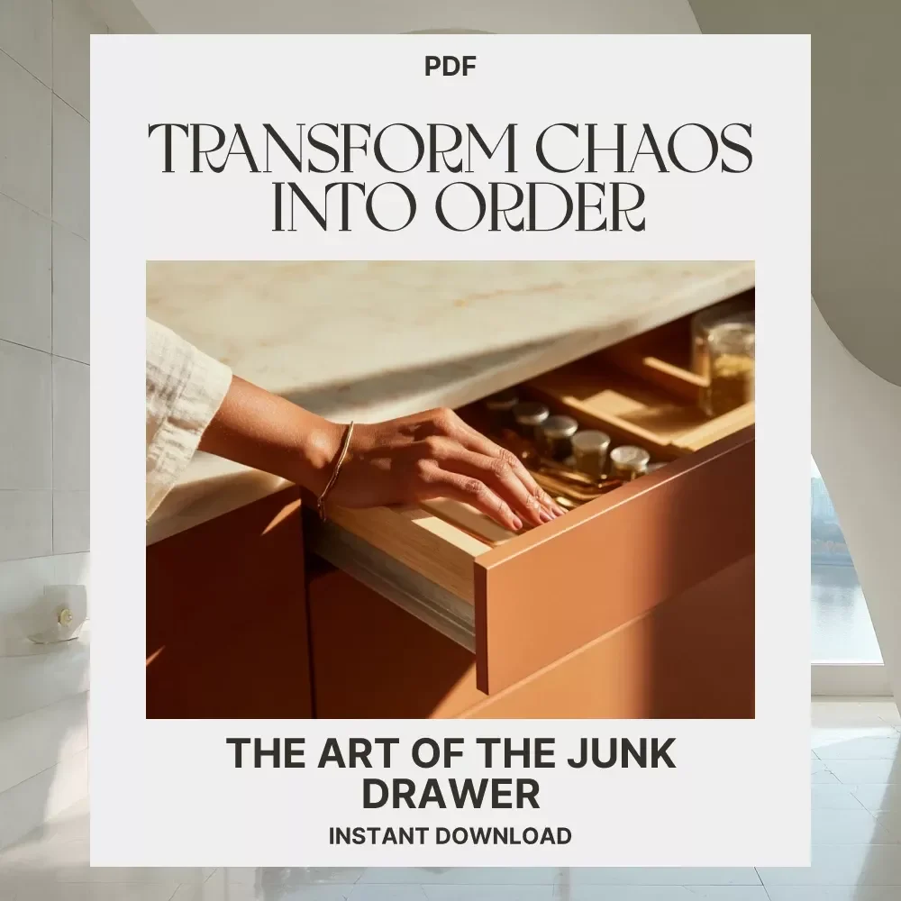 The Art of the Junk Drawer: Transform Chaos into Order | Digital Guide | Printable eBook for How to Organize a Junk Drawer | Declutter, Sort & Simplify Your Space
