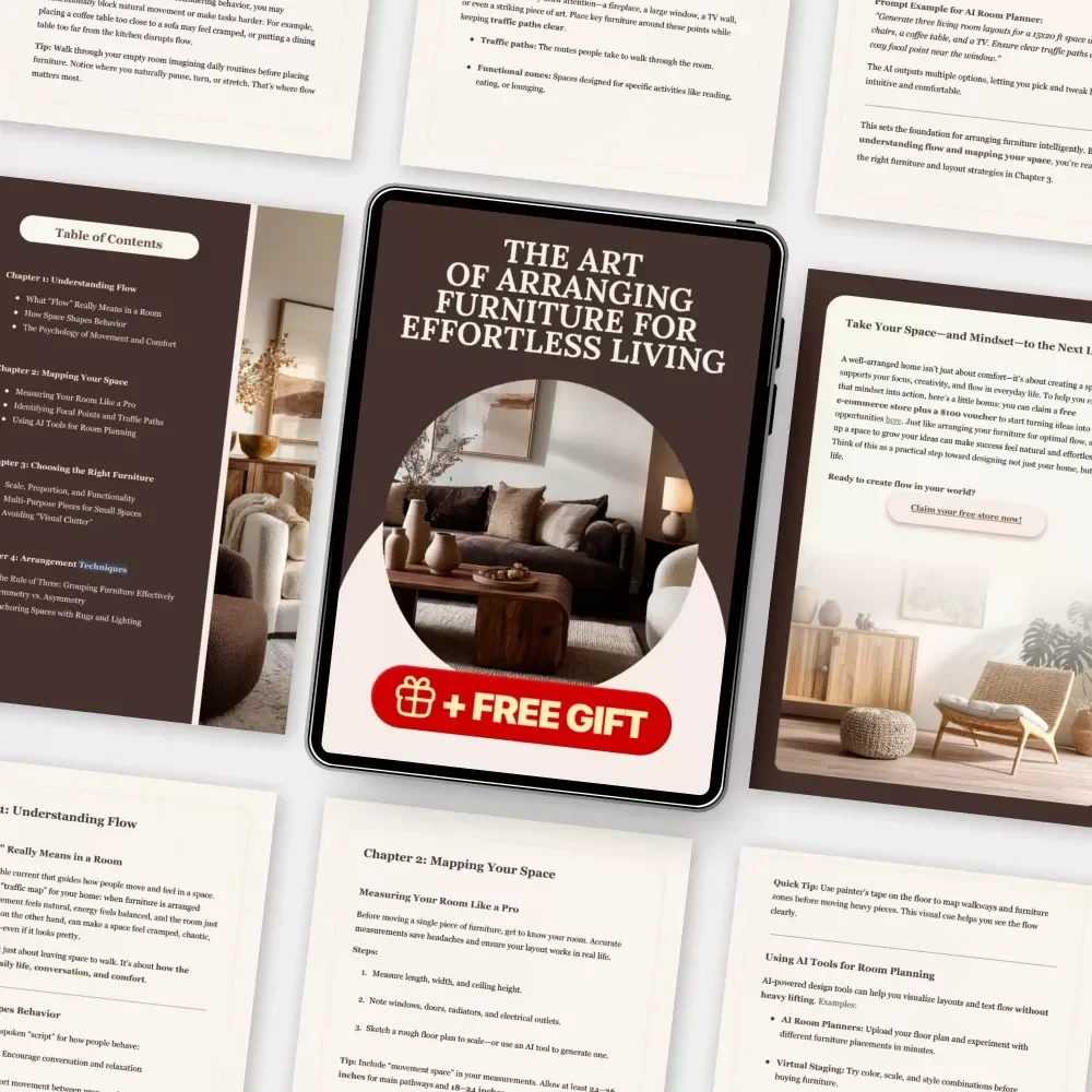 The Art of Arranging Furniture for Effortless Living | Home Design eBook | Interior Flow Guide | How to Arrange Furniture for Better Flow | Digital Download