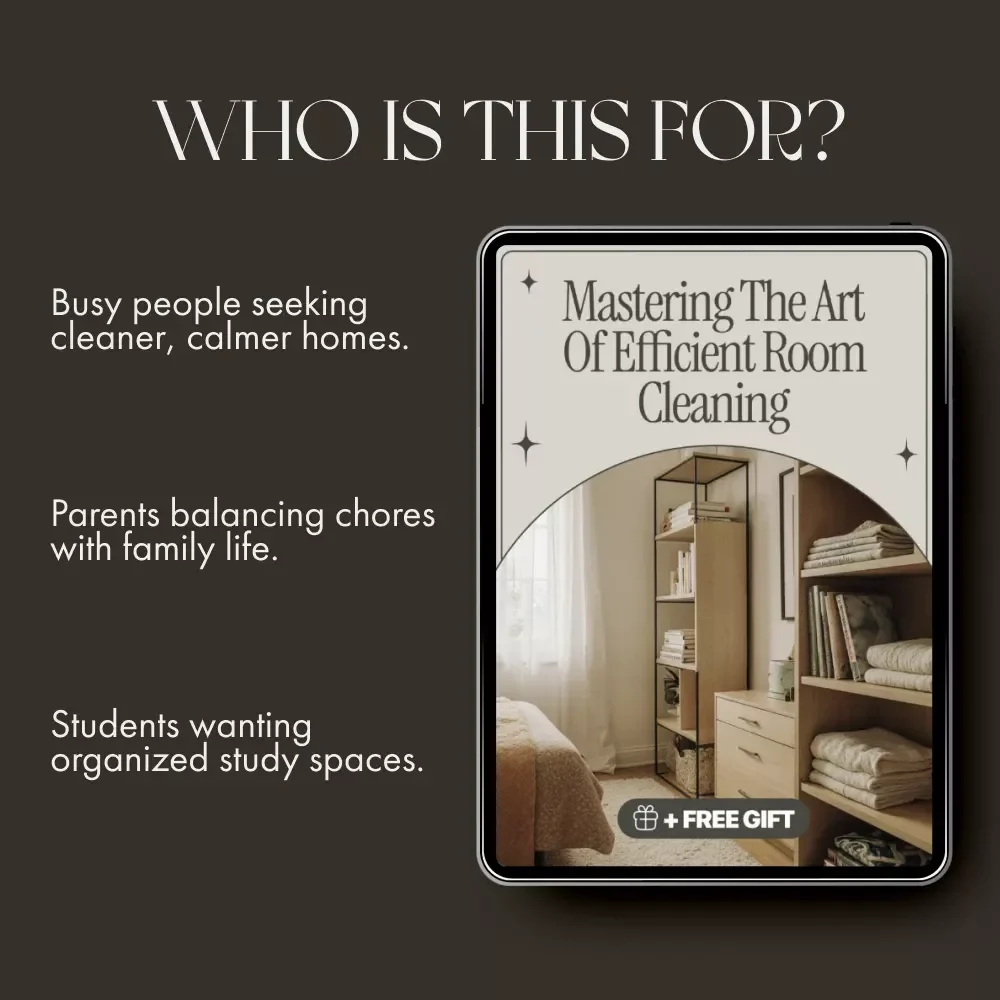 Mastering the Art of Efficient Room Cleaning | The Ultimate Digital Guide to the Best Way to Clean Rooms Efficiently, Save Time & Stay Organized