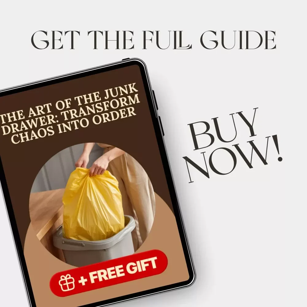 The Art of the Junk Drawer: Transform Chaos into Order | Digital Guide | Printable eBook for How to Organize a Junk Drawer | Declutter, Sort & Simplify Your Space